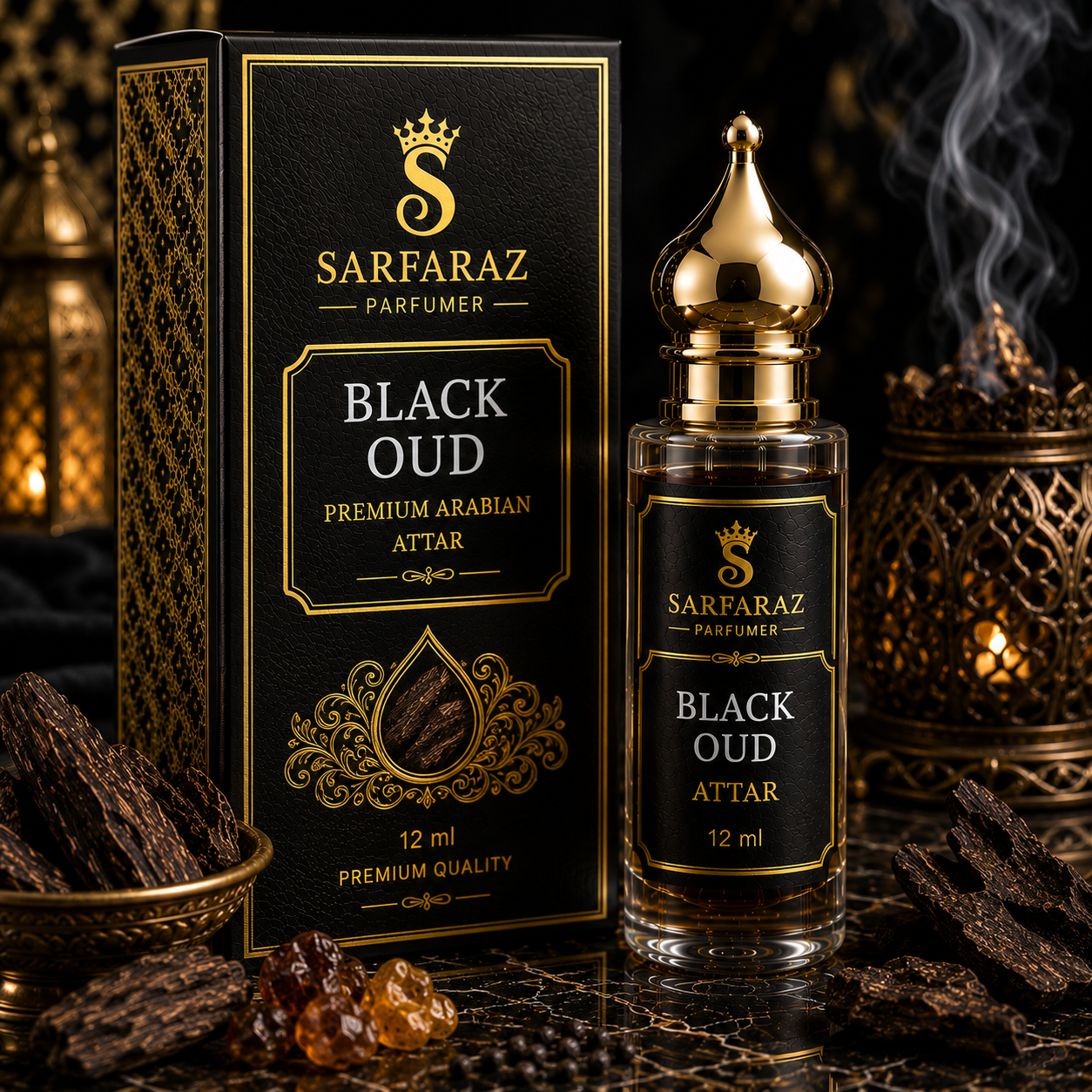 Black Oudh Attar — Arabic Oudh by Sarfaraz Parfumer